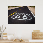 Route 66 Autobahnmarkierung, Arizona Poster (Küche)
