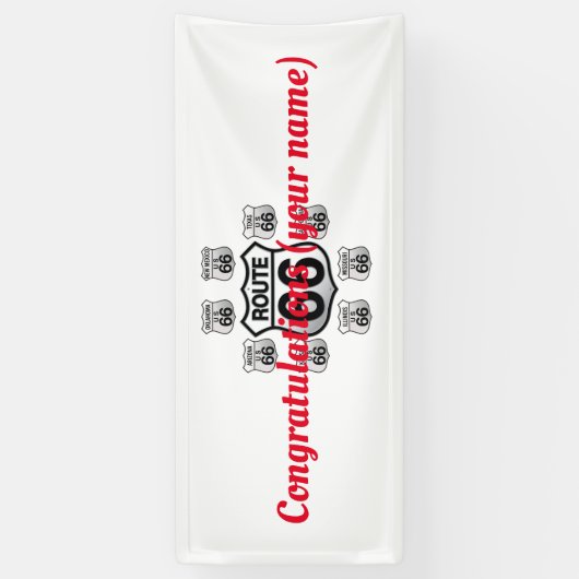 Route 66 Banner (Vertikal)