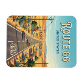 Route 66 bei Seligman Arizona Magnet (Horizontal)