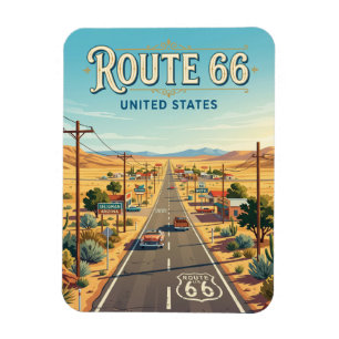 Route 66 bei Seligman Arizona Magnet