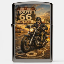 Route 66 Biker-Schädel Centennial Road Warrior