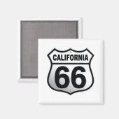 Route 66 California Magnet (Vorderseite/Rückseite)