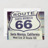 Route 66 California Santa Monica Postkarte (Vorne/Hinten)
