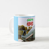 Route 66 Catoosa Blauer Wal Weihnachtsfeiertage We Kaffeetasse (Vorderseite Links)