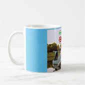 Route 66 Catoosa Blauer Wal Weihnachtsfeiertage We Kaffeetasse (Links)