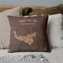 Route 66 Centennial 8-Staaten-Karte Wohnzimmer-Dek