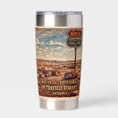 Route 66 Centennial Arizona Wüste Thermobecher (Rückseite)