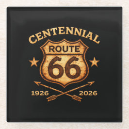 Route 66 Centennial Bar Dekoration Glasuntersetzer