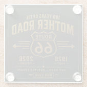 Route 66 Centennial Black Gold Legacy Glasuntersetzer (Rückseite)