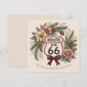 Route 66 Centennial Desert Rose Wintergruß (Vorne/Hinten)