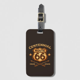 Route 66 Centennial Gedenk-Lederstil Gepäckanhänger