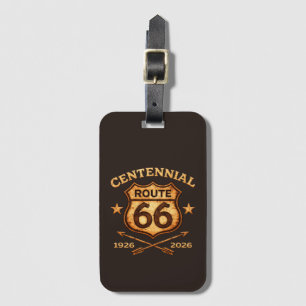 Route 66 Centennial Gedenk-Lederstil Gepäckanhänger
