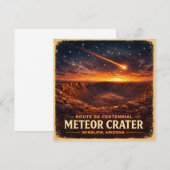 Route 66 Centennial Meteoritenkrater Horizont Einladung (Vorne/Hinten)