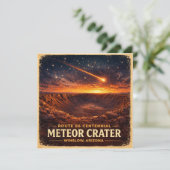 Route 66 Centennial Meteoritenkrater Horizont Einladung (Stehend Vorderseite)