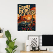 Route 66 Centennial Mother Road Kunst Poster (Heimbüro)