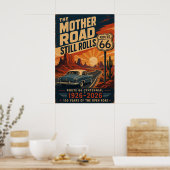 Route 66 Centennial Mother Road Kunst Poster (Küche)