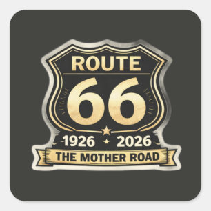 Route 66 Centennial Mother Road Schild Aufkleber
