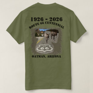 Route 66 Centennial Oatman, Arizona Zurück T-Shirt