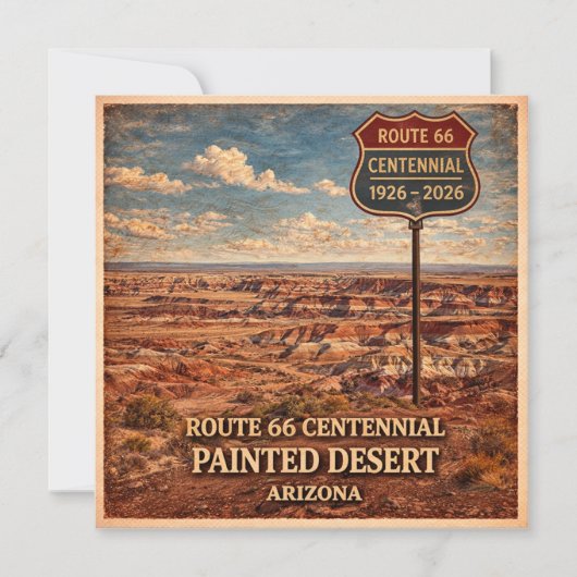 Route 66 Centennial Painted Desert Korrespondenz (Vorderseite)