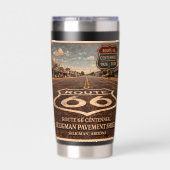 Route 66 Centennial Seligman Straßenbelag Zenit Thermobecher (Rückseite)