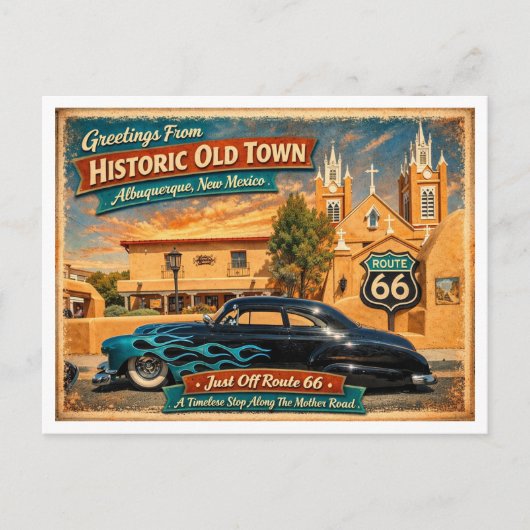 Route 66 Centennial-Serie (5 von 6) Postkarte (Vorderseite)