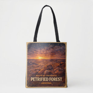 Route 66 Centennial Versteinerter Wald Horizont Tasche