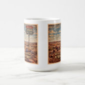 Route 66 Centennial Versteinerter Wald Kaffeetasse (Mittel)