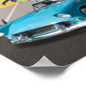 Route 66, Chicago nach Santa Monica Poster (Ecke)