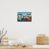 Route 66, Chicago nach Santa Monica Poster (Küche)