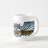 Route 66 Chrome Wing NM Kaffeetasse (VorderseiteRechts)