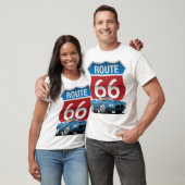 Route 66 Classic Car Nostalgie T-Shirt (Unisex)