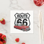 Route 66 Classic Car Serviette (Beispiel)