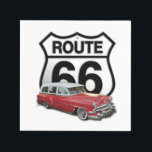 Route 66 Classic Car Serviette<br><div class="desc">Klassische amerikanische Geschichte,  um Sie an die offene Straße zu erinnern,  während Sie durch Ihren Tag.</div>