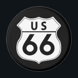 Route 66 Classic Road Sign Magnet<br><div class="desc">Ein Vektor (für hochwertige Drucke) Bild der Route 66 Straße Schild auf einer Vielzahl von Produkten.</div>