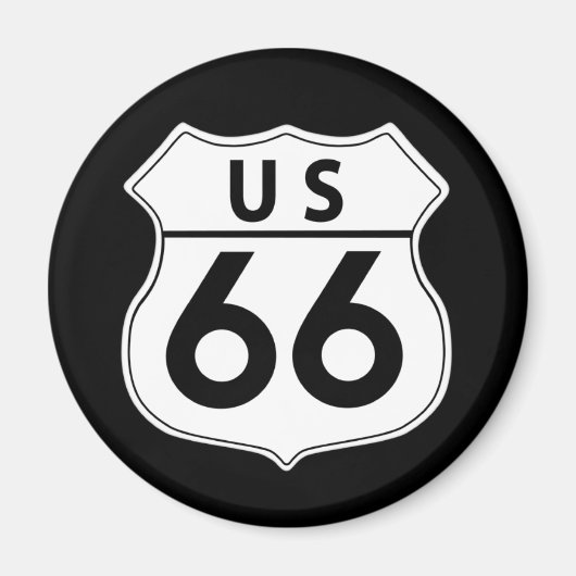 Route 66 Classic Road Sign Magnet (Vorne)