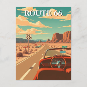 Route 66 Classic Road Trip American Postkarte