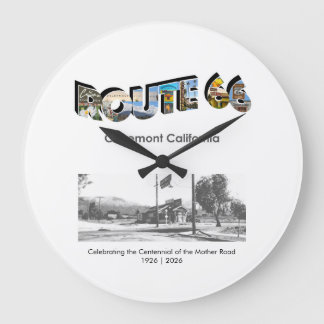 Route 66 Clock Große Wanduhr