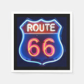 Route 66 Cocktail Napkin Serviette (Vorderseite)