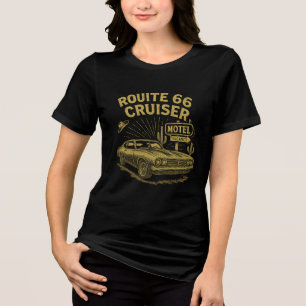 Route 66 Cruiser: Wiederbelebung der Vintage-Fahrt Tri-Blend Shirt