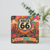 Route 66 Desert Dream Drive Groovy Retro (Stehend Vorderseite)