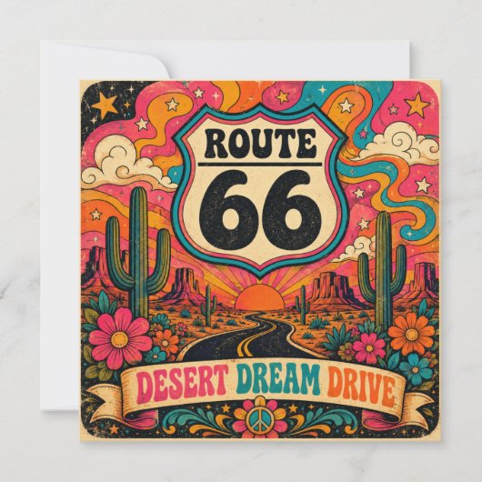 Route 66 Desert Dream Drive Groovy Retro (Vorderseite)