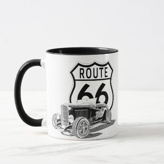 Route 66 Design Cofffee-Tasse Tasse (Links)