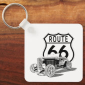Route 66 Design Schlüsselkette Schlüsselanhänger (Vorderseite)