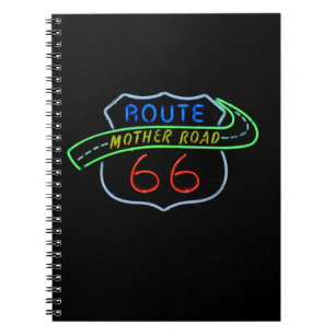Route 66, Die Mutterstraße, Neon-Schild Notizblock
