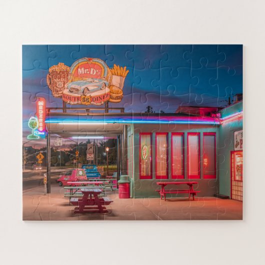 Route 66 Diner Kingman AZ USA Puzzle (Horizontal)