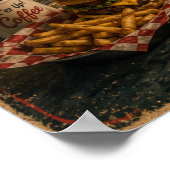 Route 66 Diner Miles Erinnerungen Kunst Poster (Ecke)