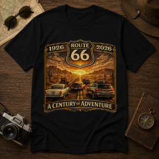 Route 66 Ein Jahrhundert Abenteuer T-Shirt