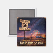 Route 66 End Trail Pier Fridge Kunst Magnet (Vorderseite/Rückseite)