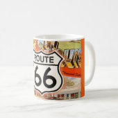 Route 66 Farbige Postkarte Kaffeetasse (VorderseiteRechts)