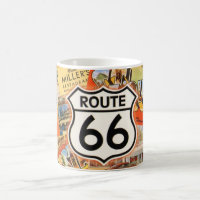 Route 66 Farbige Postkarte